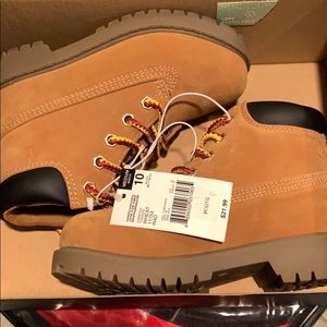 Construction boots. NEW in box. Toddler size 10.